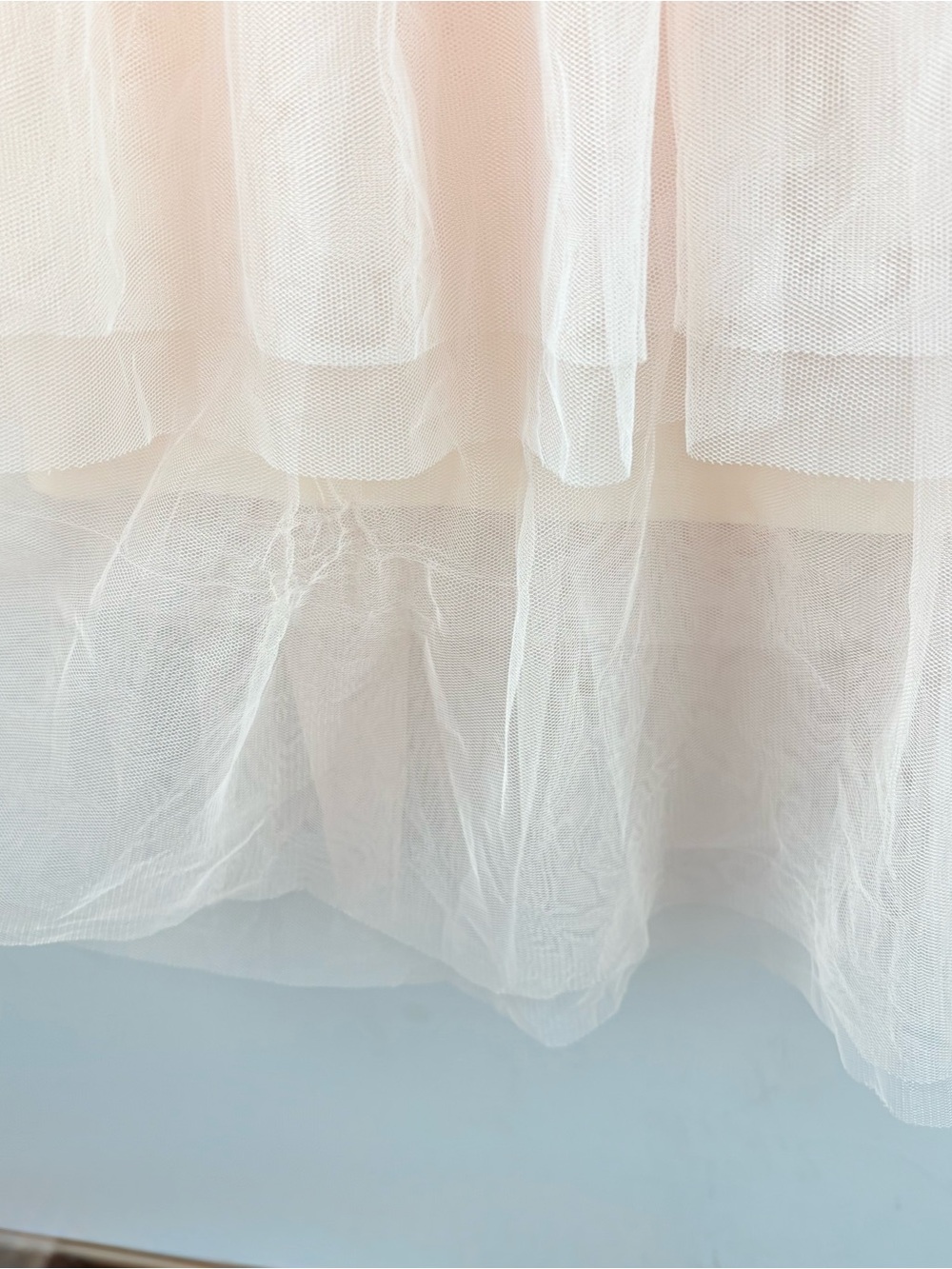 Wicked Paul Tazewell Skirt Womens S Cream Ombre Layered Tulle Fairycore Costume - Picture 7 of 11